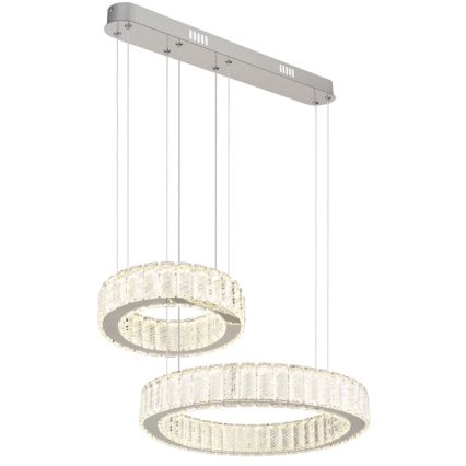 Globo - Светодиодная подвесная люстра с регулированием яркости LED/80W/230V 2700-6000K + дистанционное управление