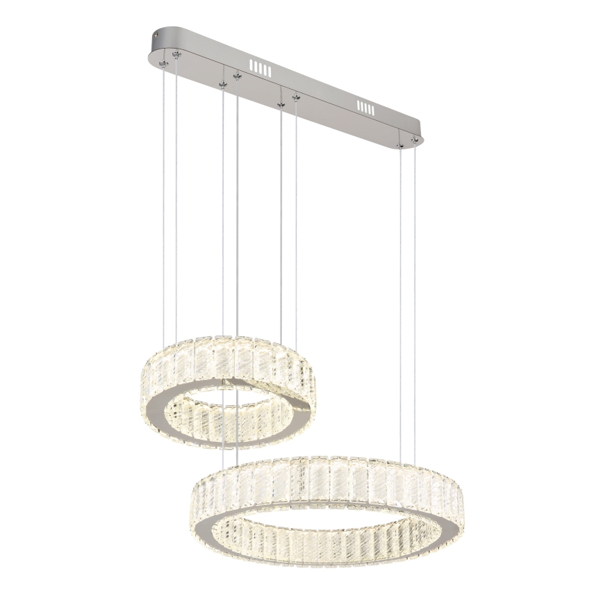 Globo - Светодиодная подвесная люстра с регулированием яркости LED/80W/230V 2700-6000K + дистанционное управление
