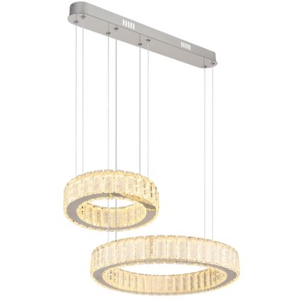 Globo - Светодиодная подвесная люстра с регулированием яркости LED/80W/230V 2700-6000K + дистанционное управление