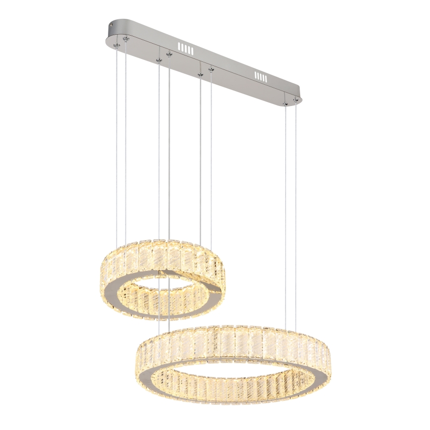 Globo - Светодиодная подвесная люстра с регулированием яркости LED/80W/230V 2700-6000K + дистанционное управление