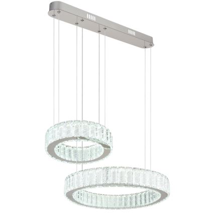Globo - Світлодіодна підвісна люстра з регулюванням яскравості LED/80W/230V 2700-6000K + пульт дистанційного керування
