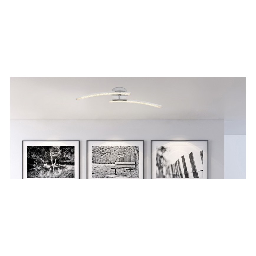Globo - Пристельова LED люстра для ванної 2xLED/6W/230V IP44