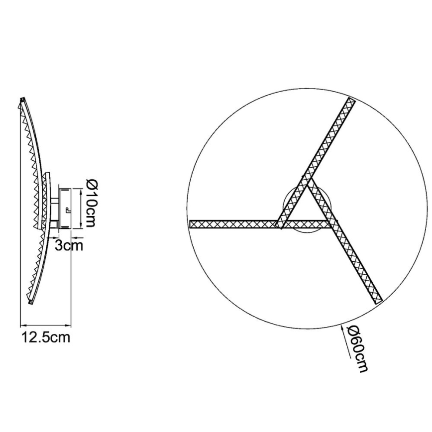 Globo - Светодиодная припотолочная люстра LED/18W/230V 2700/4000/6000K