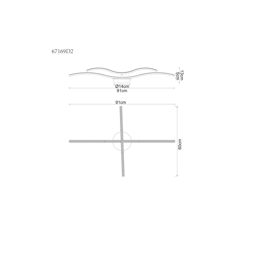 Globo - Пристельова LED люстра LED/20W/230V