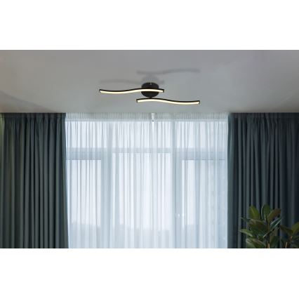 Globo - Пристельова LED люстра LED/12W/230V 3000K чорний