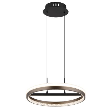Globo - Светодиодная подвесная люстра LED/40W/230V 3000/4000/6000K диаметр 39,7 см коричневый