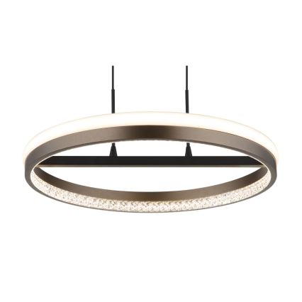 Globo - Светодиодная подвесная люстра LED/40W/230V 3000/4000/6000K диаметр 39,7 см коричневый