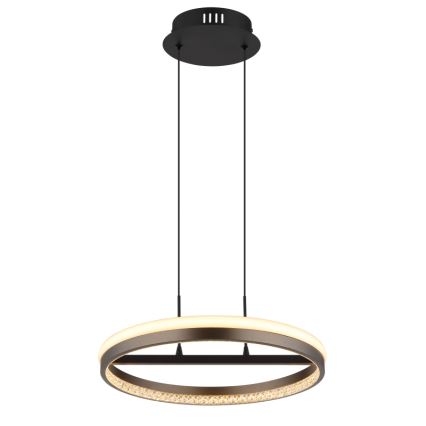 Globo - Светодиодная подвесная люстра LED/40W/230V 3000/4000/6000K диаметр 39,7 см коричневый