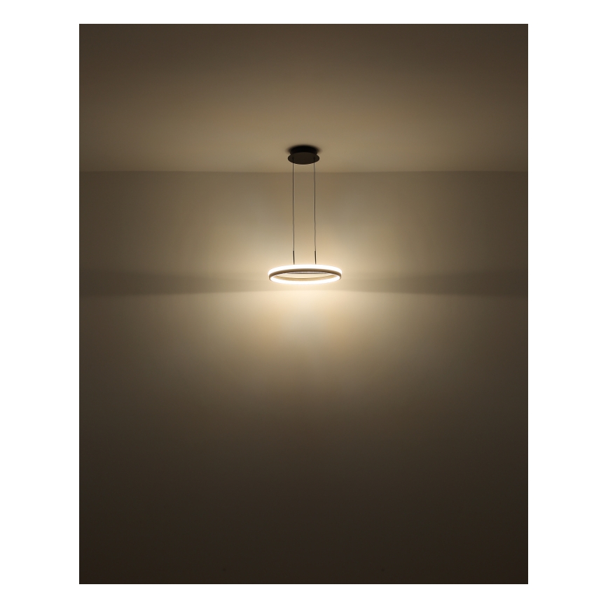 Globo - Светодиодная подвесная люстра LED/40W/230V 3000/4000/6000K диаметр 39,7 см коричневый