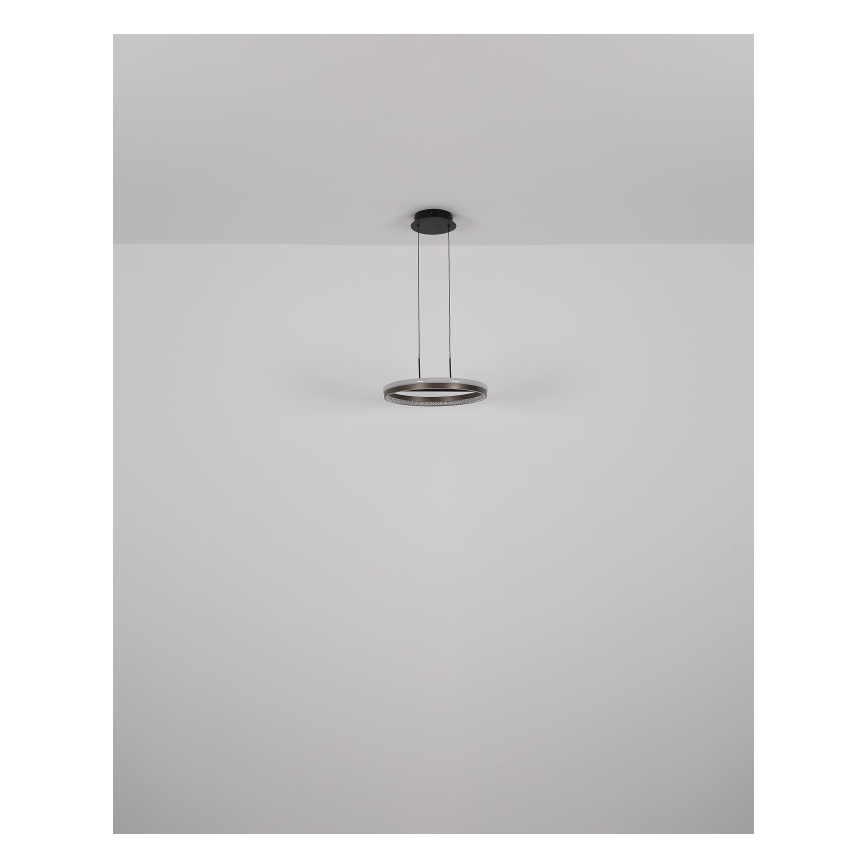 Globo - Светодиодная подвесная люстра LED/40W/230V 3000/4000/6000K диаметр 39,7 см коричневый