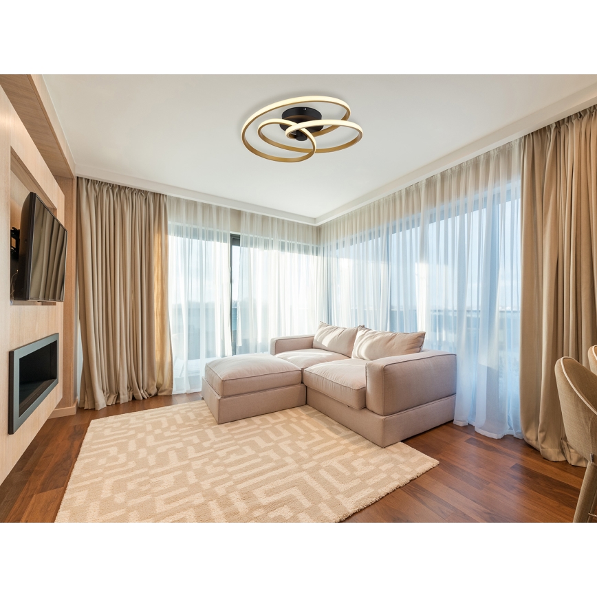 Globo - Пристельова LED люстра LED/40W/230V 3000K золотий/чорний