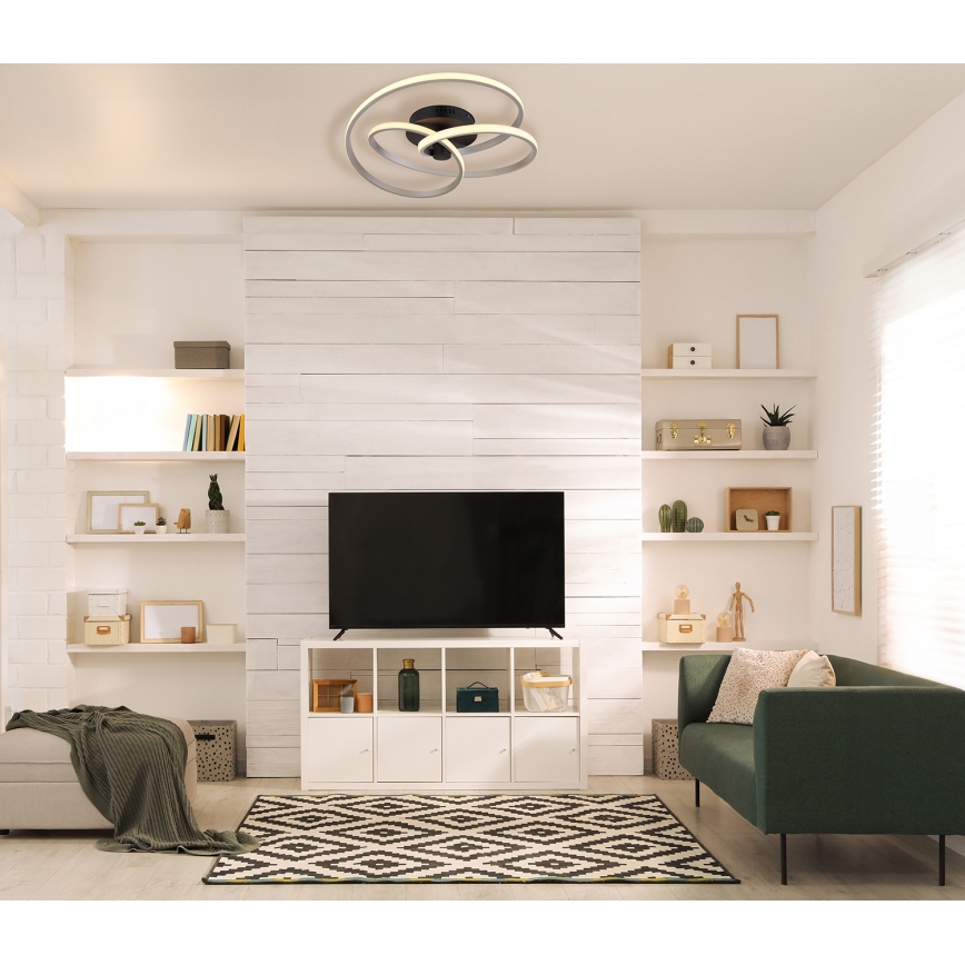 Globo - Пристельова LED люстра LED/40W/230V 3000K матовий хром/чорний
