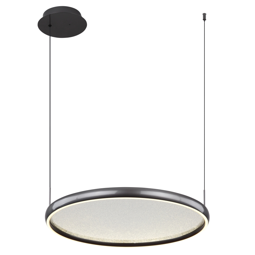 Globo - Світлодіодна підвісна люстра з регулюванням яскравості LED/36W/230V 2700-6000K чорний + пульт дистанційного керування