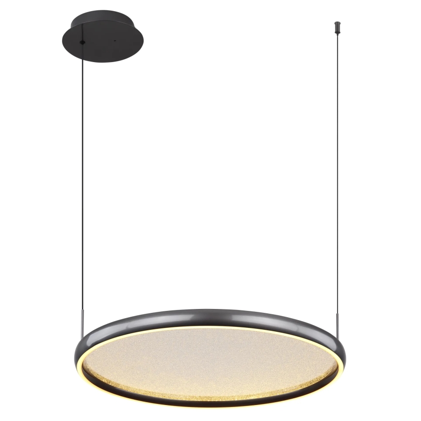 Globo - Світлодіодна підвісна люстра з регулюванням яскравості LED/36W/230V 2700-6000K чорний + пульт дистанційного керування