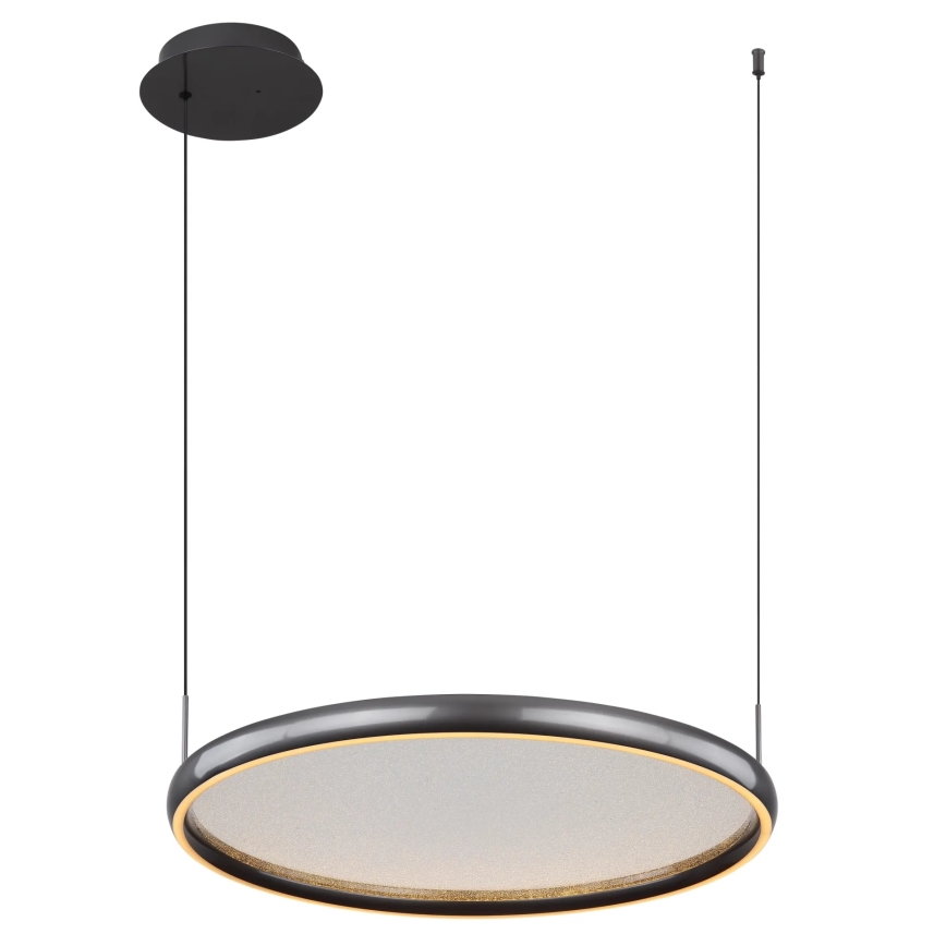 Globo - Світлодіодна підвісна люстра з регулюванням яскравості LED/36W/230V 2700-6000K чорний + пульт дистанційного керування