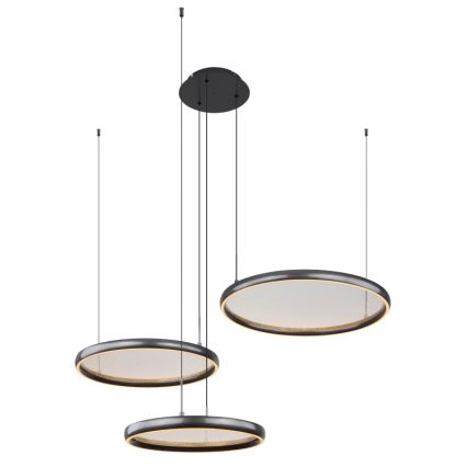 Globo - Светодиодная подвесная люстра с регулированием яркости LED/55W/230V 2700-6000K черный + дистанционное управление