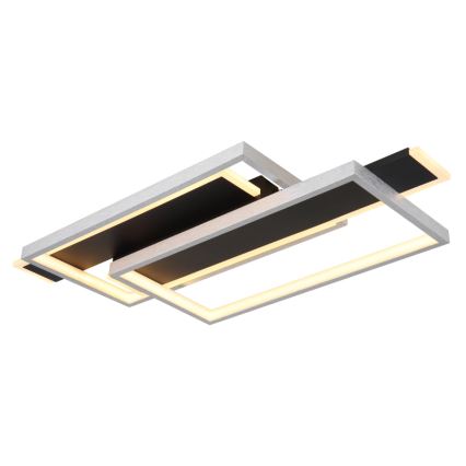 Globo - Стельовий LED світильник LED/40W/230V 62x27 см матовий хром/чорний