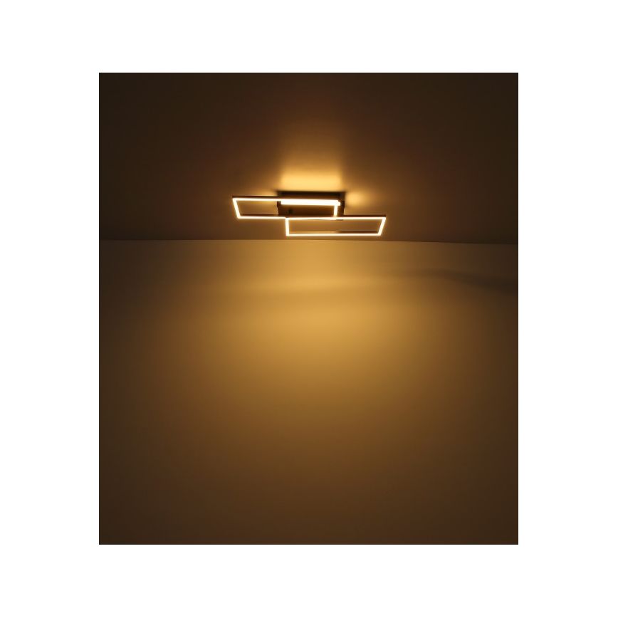 Globo - Стельовий LED світильник LED/40W/230V 62x27 см матовий хром/чорний