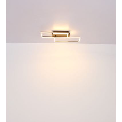 Globo - Стельовий LED світильник LED/40W/230V 62x27 см матовий хром/чорний