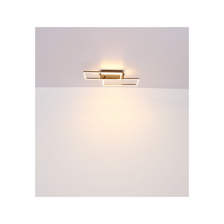 Globo - Стельовий LED світильник LED/40W/230V 62x27 см матовий хром/чорний