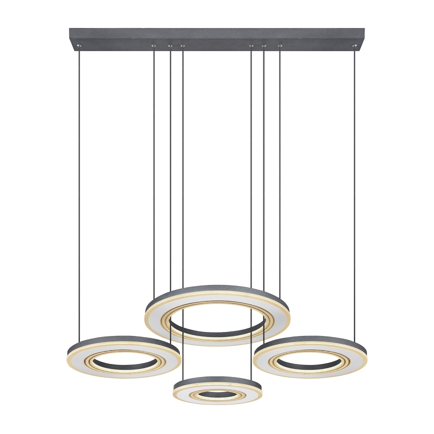 Globo - Светодиодная подвесная люстра с регулированием яркости LED/80W/230V 2700-6000K черный + дистанционное управление