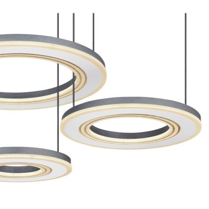 Globo - Светодиодная подвесная люстра с регулированием яркости LED/80W/230V 2700-6000K черный + дистанционное управление