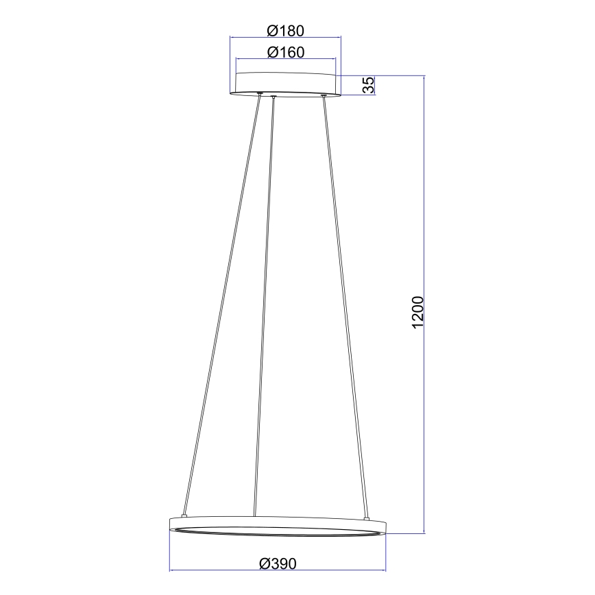 Globo - Светодиодная подвесная люстра LED/19W/230V