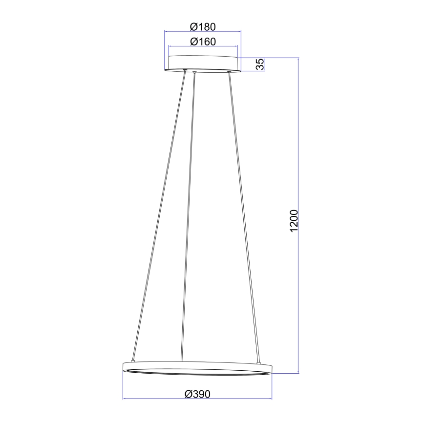 Globo - Светодиодная подвесная люстра LED/19W/230V