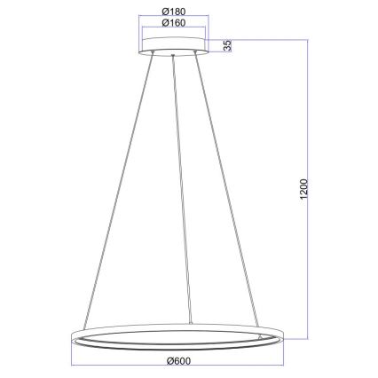 Globo - LED Підвісна люстра LED/29W/230V