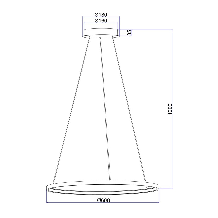 Globo - LED Підвісна люстра LED/29W/230V