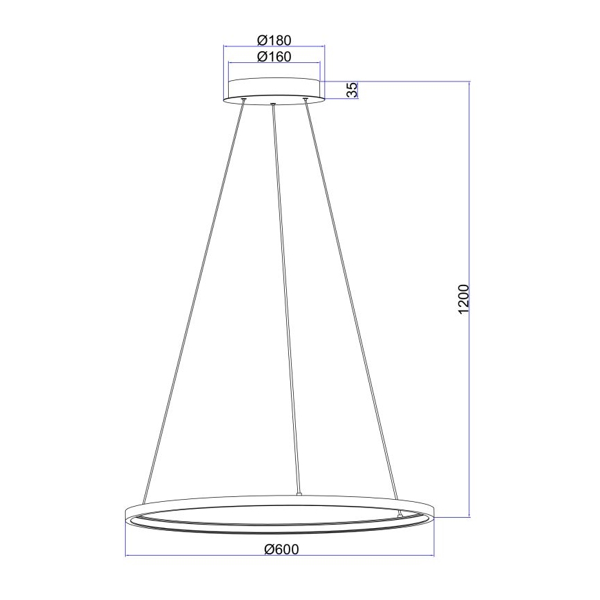 Globo - Підвісна LED люстра LED/29W/230V