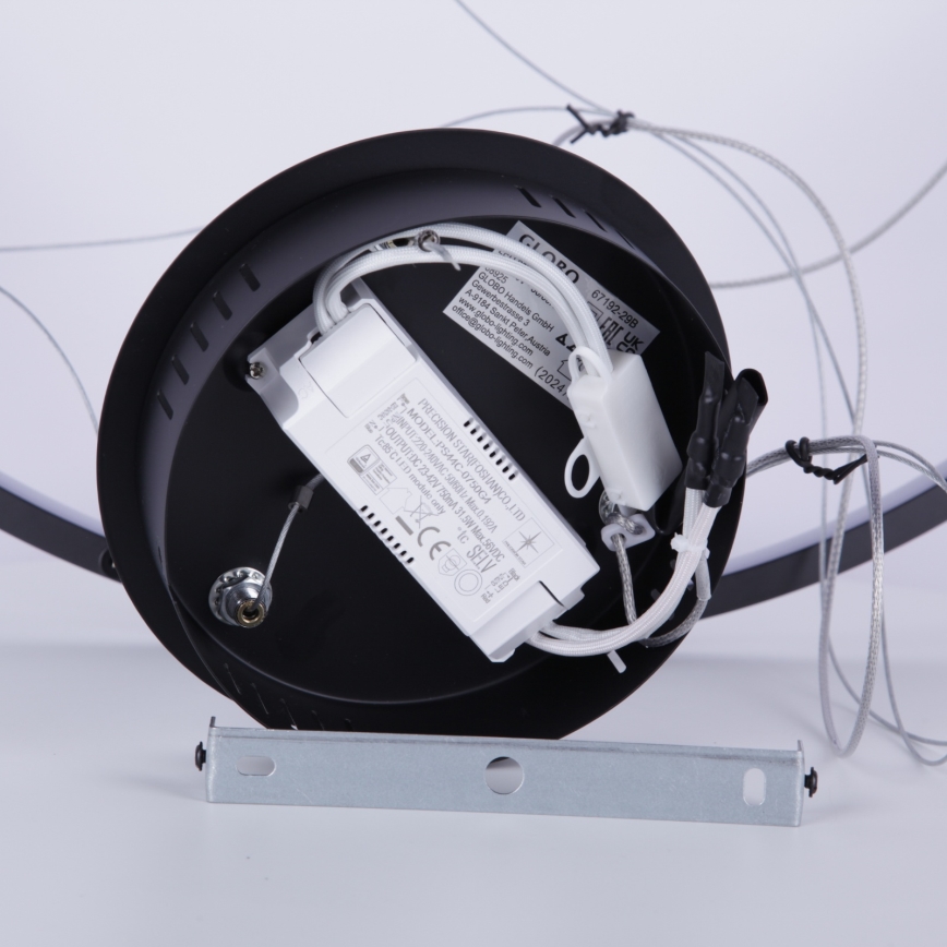 Globo 67192-29B - Светодиодная люстра на тросе RALPH LED/29W/230V