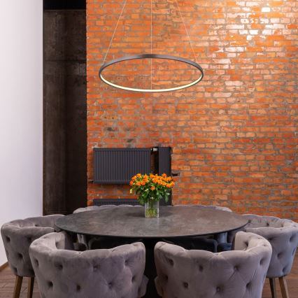 Globo - Світлодіодна підвісна люстра LED/29W/230V коричневий