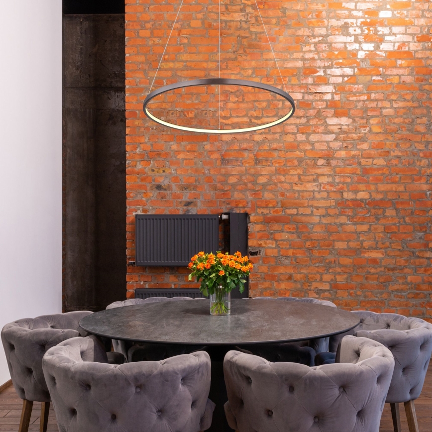 Globo - Світлодіодна підвісна люстра LED/29W/230V коричневий