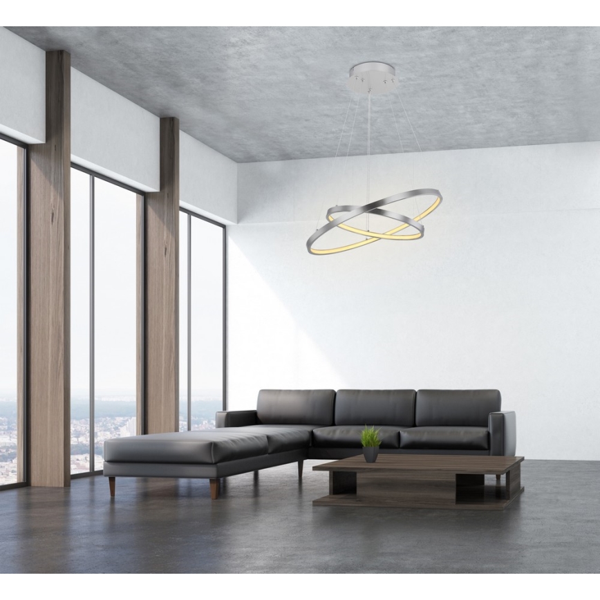 Globo - Светодиодная регулируемая люстра на тросе 2xLED/21W/230V