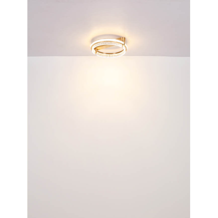 Globo - LED Кришталевий стельовий світильник з регулюванням яскравості LED/36W/230V 2700K-6000K + пульт дистанційного керування