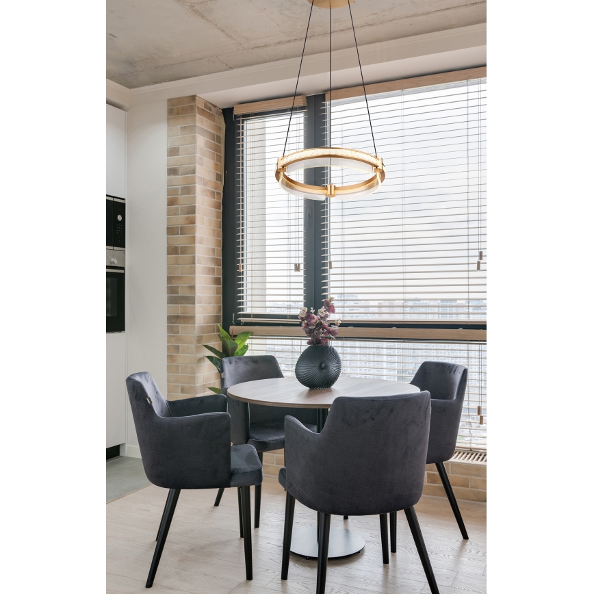 Globo - LED Кришталева підвісна люстра з регулюванням яскравості LED/36W/230V 2700K-6000K + пульт дистанційного керування