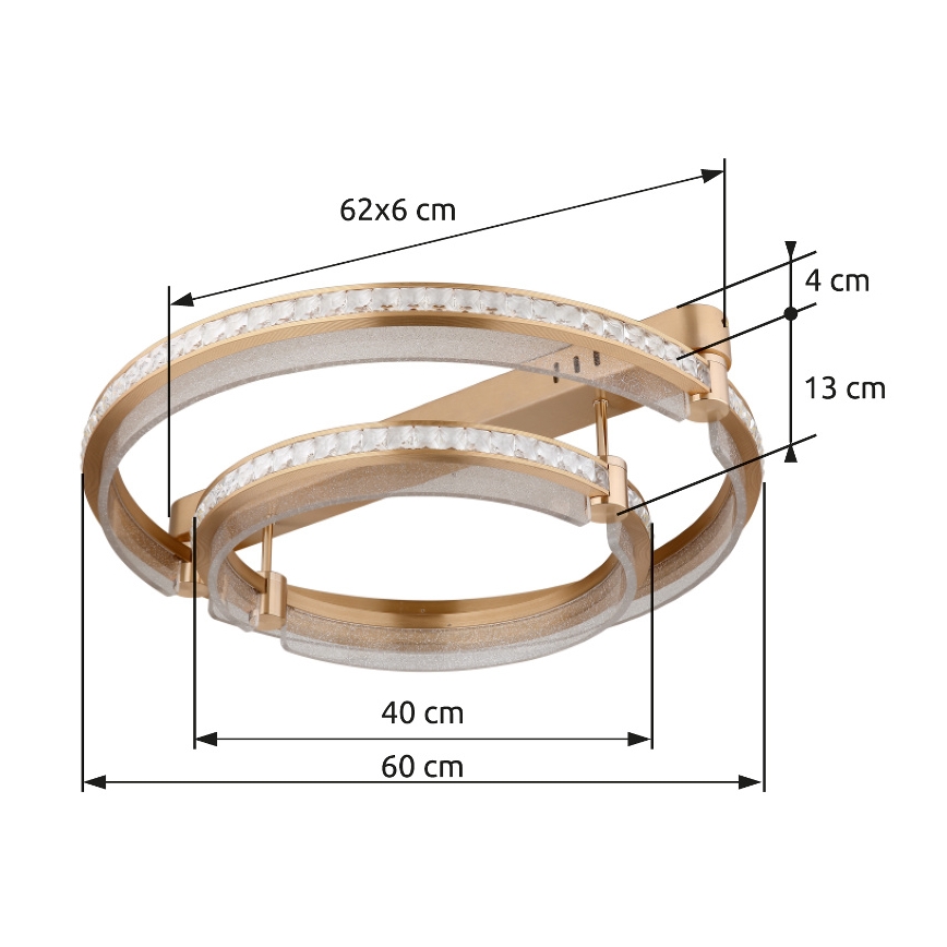 Globo - Світильник стельовий світлодіодний димований LED/78W/230V 2700K-6000K + дистанційне керування