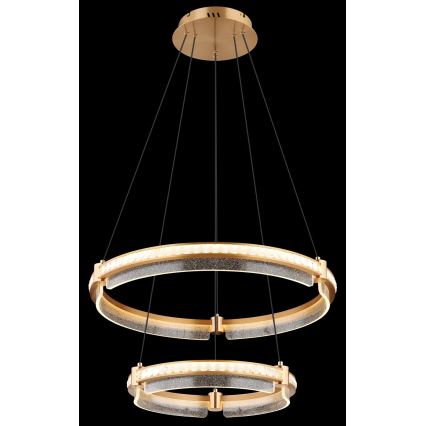 Globo - LED Кришталева підвісна люстра з регулюванням яскравості LED/78W/230V 2700K-6000K + пульт дистанційного керування