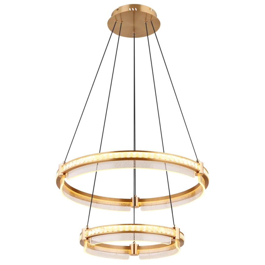 Globo - LED Кришталева підвісна люстра з регулюванням яскравості LED/78W/230V 2700K-6000K + пульт дистанційного керування