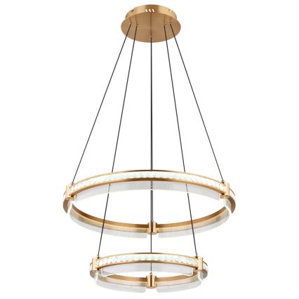 Globo - LED Кришталева підвісна люстра з регулюванням яскравості LED/78W/230V 2700K-6000K + пульт дистанційного керування