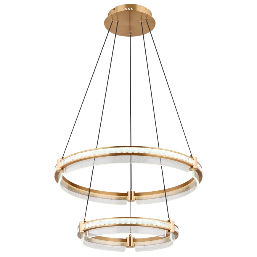 Globo - LED Кришталева підвісна люстра з регулюванням яскравості LED/78W/230V 2700K-6000K + пульт дистанційного керування