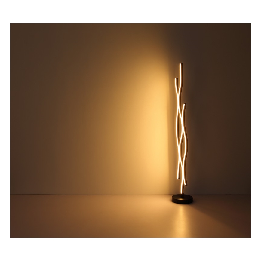 Globo - Світлодіодний торшер LED/28W/230V 3000K чорний