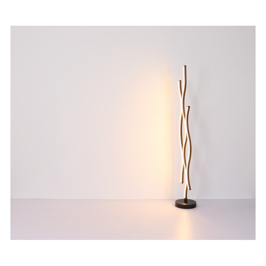 Globo - Світлодіодний торшер LED/28W/230V 3000K чорний/золотий