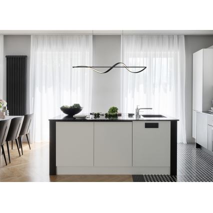 Globo - Світлодіодна підвісна люстра LED/24W/230V 3000K чорний