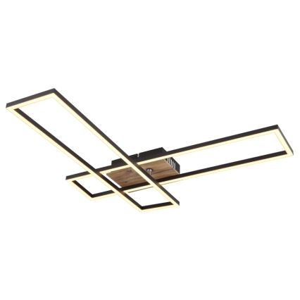 Globo - Стельовий LED світильник LED/30W/230V 3000K 60x80 см чорний