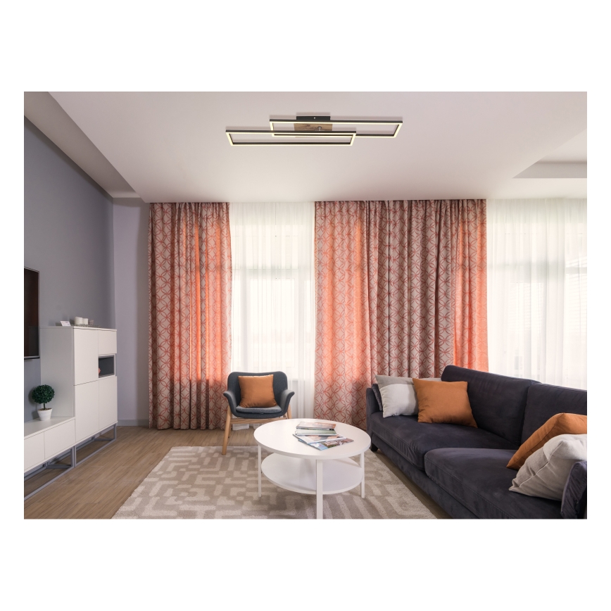 Globo - Стельовий LED світильник LED/30W/230V 3000K 60x80 см чорний