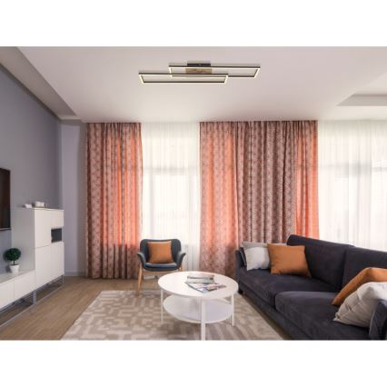 Globo - Светодиодный потолочный светильник LED/30W/230V 3000K 60x80 см черный