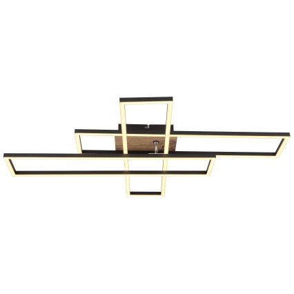 Globo - Стельовий LED світильник LED/40W/230V 3000K 60x80 см чорний