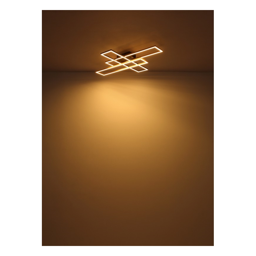 Globo - Стельовий LED світильник LED/40W/230V 3000K 60x80 см чорний/золотий